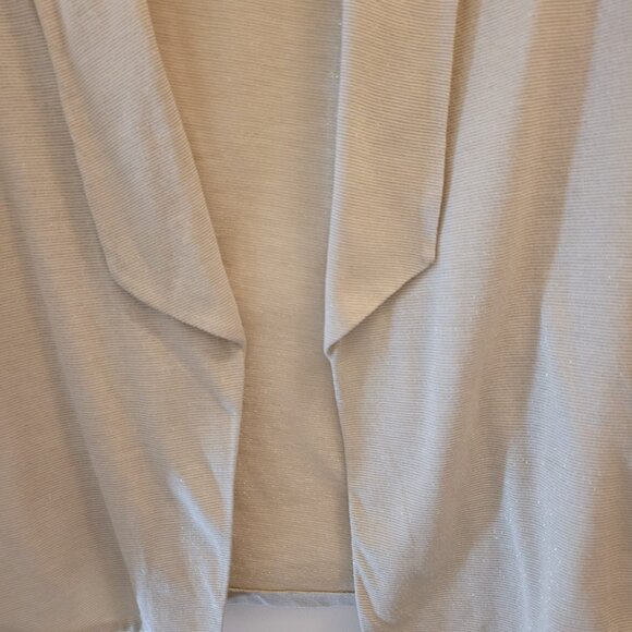 Renuar / Women Blazer / Open front / Cinch sleeves / Ivory and gold / EU 40 - Picture 5 of 11